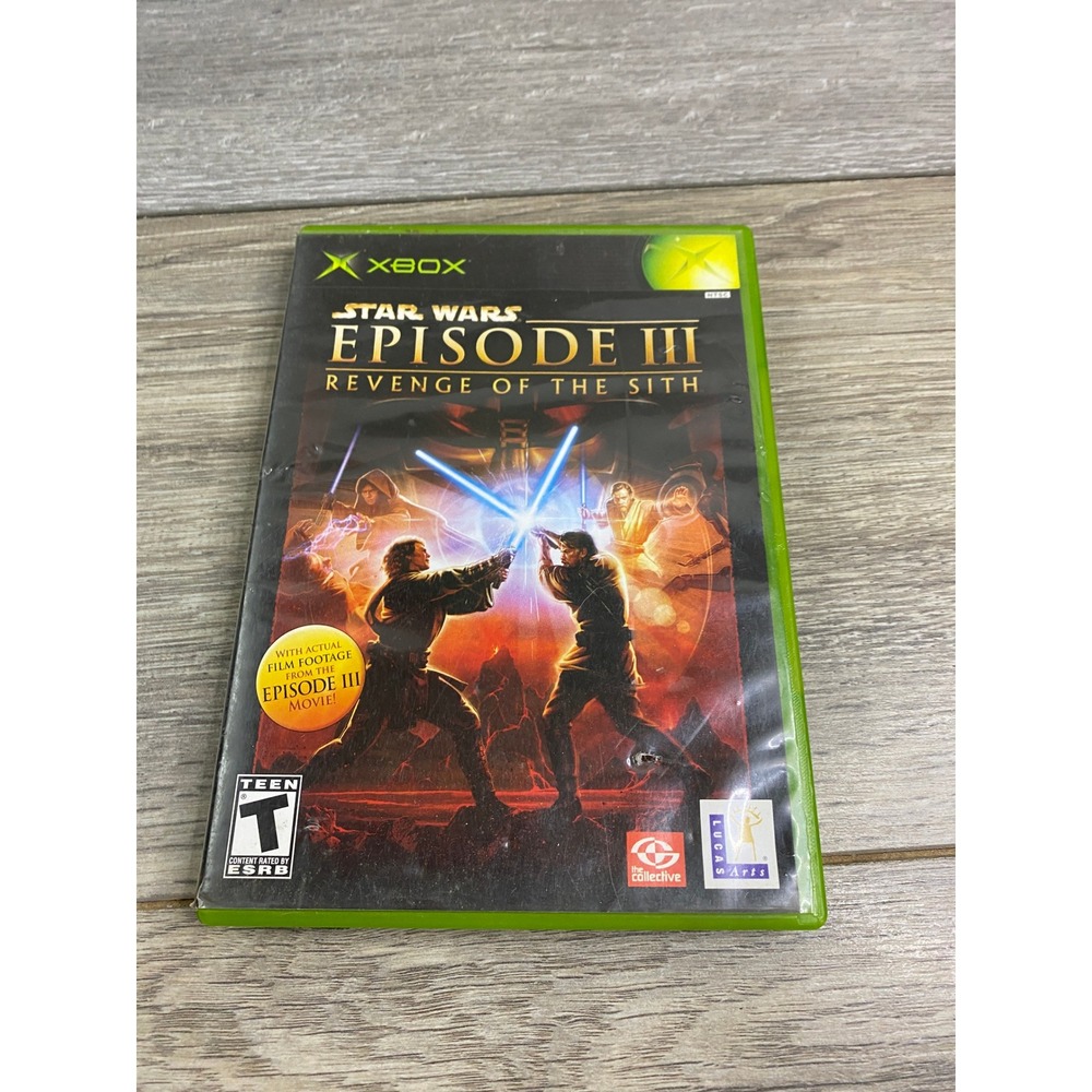 Star Wars Episode III Revenge of the Sith Microsoft Xbox 05 Original Case Manual